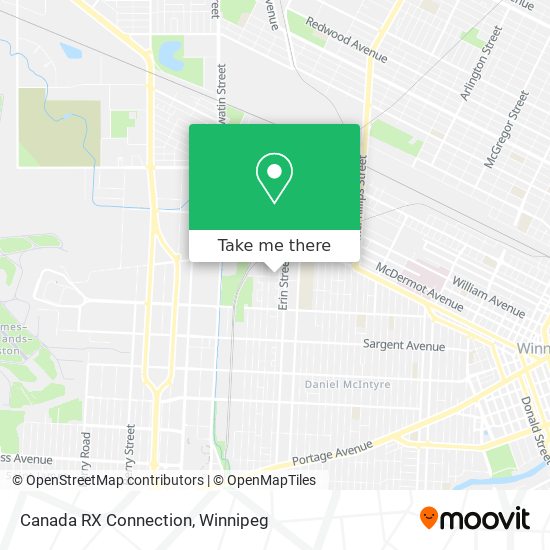 Canada RX Connection map