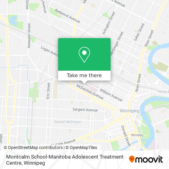 Montcalm School-Manitoba Adolescent Treatment Centre map