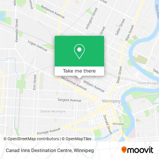 Canad Inns Destination Centre map