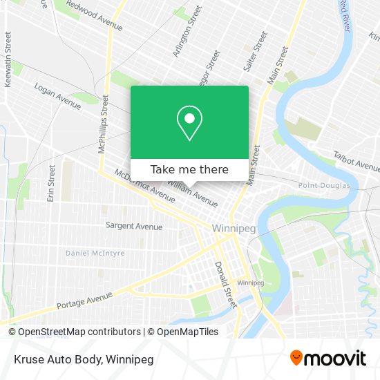 Kruse Auto Body map