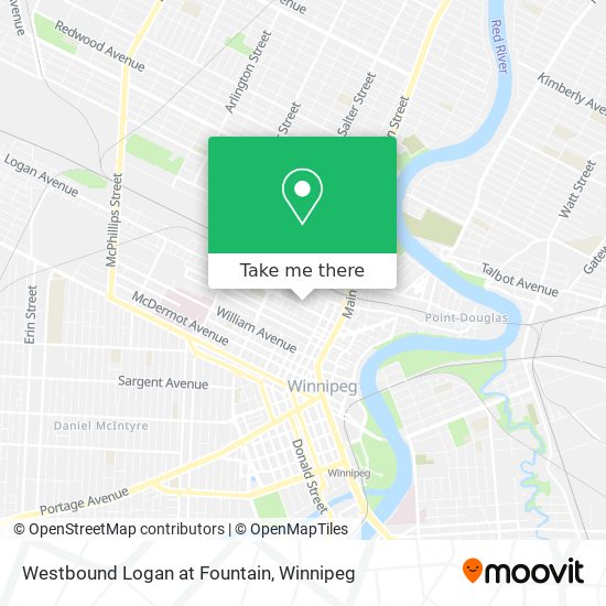 Westbound Logan at Fountain map