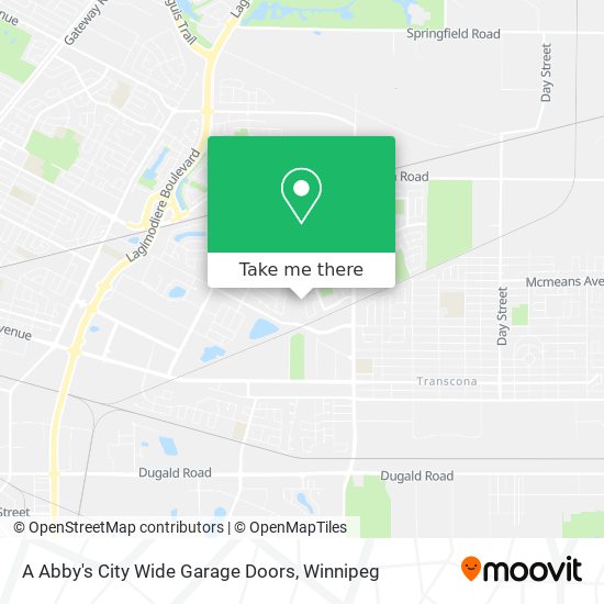 A Abby's City Wide Garage Doors map
