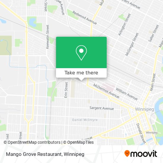 Mango Grove Restaurant map