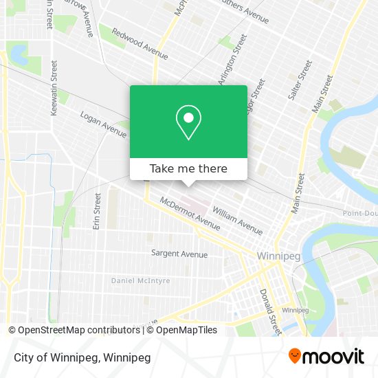 City of Winnipeg map