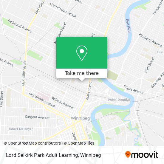 Lord Selkirk Park Adult Learning map