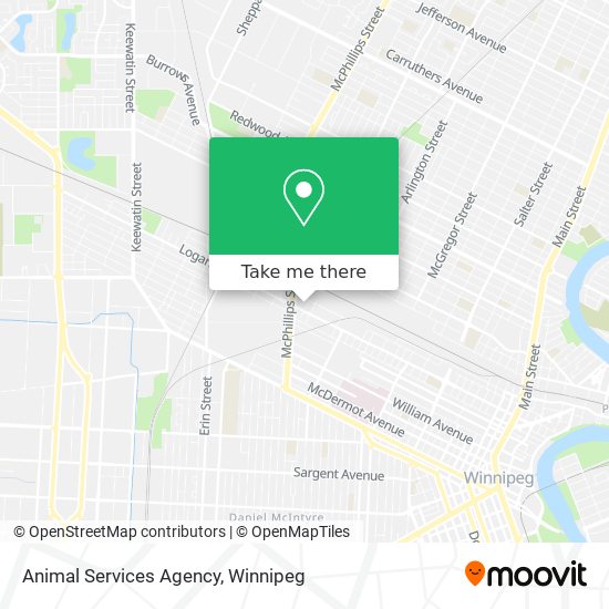 Animal Services Agency map