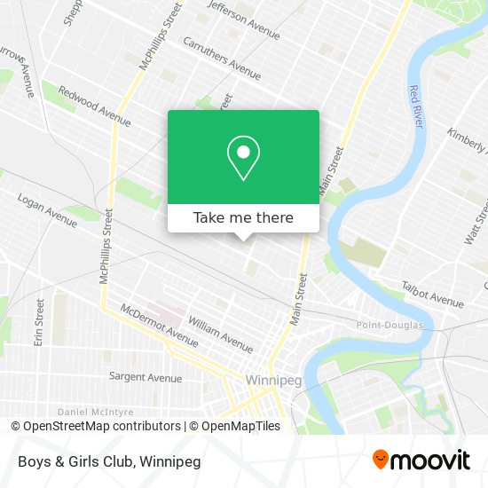 Boys & Girls Club map