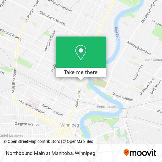 Northbound Main at Manitoba plan