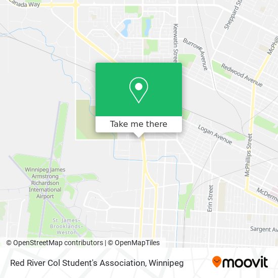 Red River Col Student's Association map