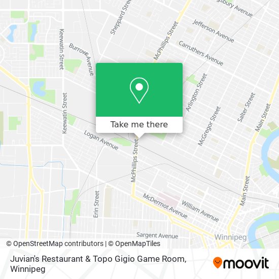 Juvian's Restaurant & Topo Gigio Game Room plan