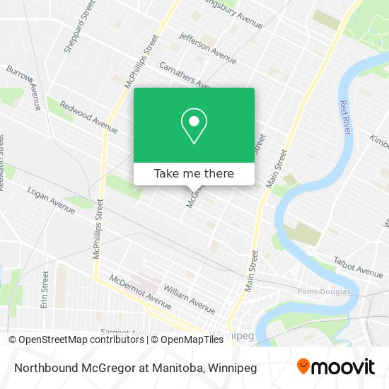 Northbound McGregor at Manitoba plan