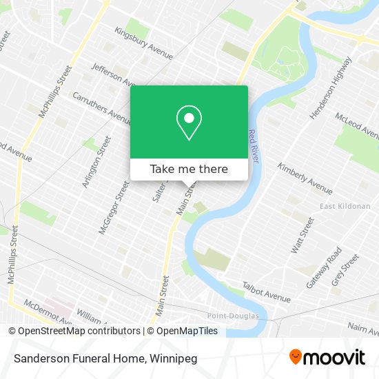 Sanderson Funeral Home map