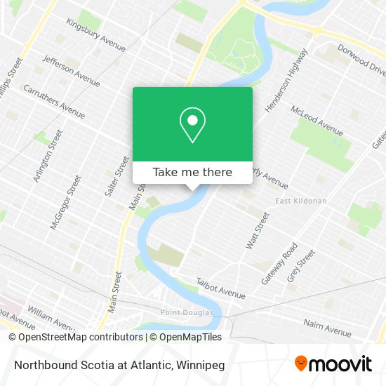 Northbound Scotia at Atlantic map