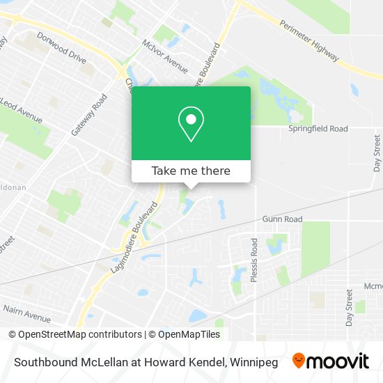 Southbound McLellan at Howard Kendel plan