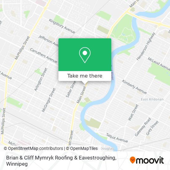 Brian & Cliff Mymryk Roofing & Eavestroughing map