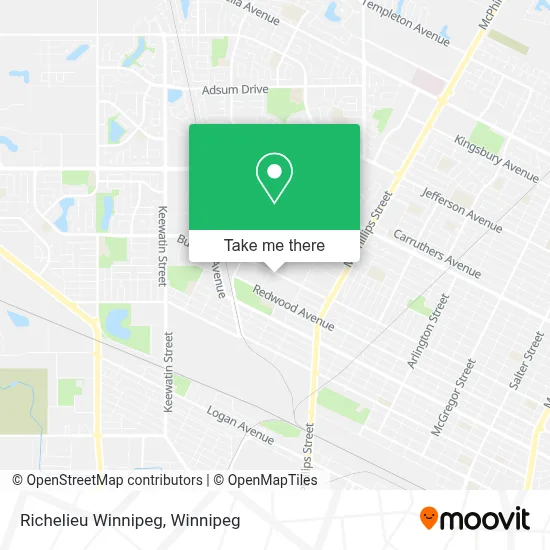 Richelieu Winnipeg map