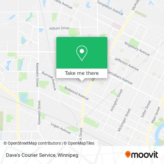 Dave's Courier Service map