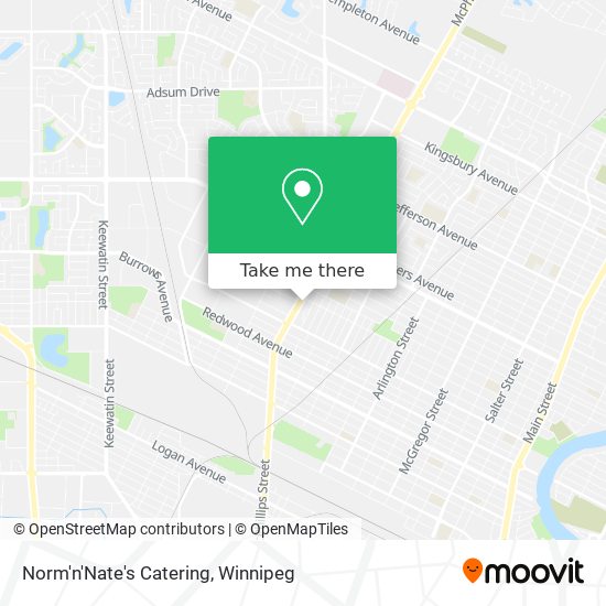 Norm'n'Nate's Catering map