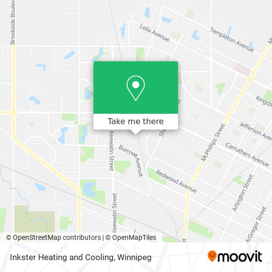 Inkster Heating and Cooling map