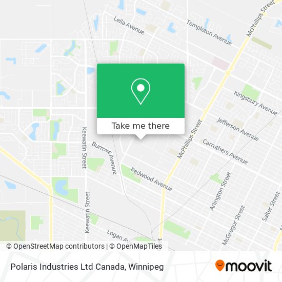 Polaris Industries Ltd Canada map