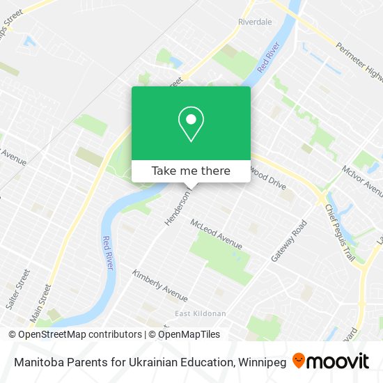 Manitoba Parents for Ukrainian Education map