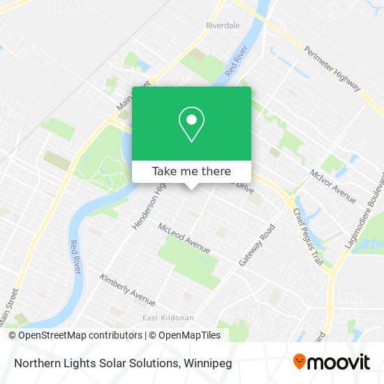 Northern Lights Solar Solutions map