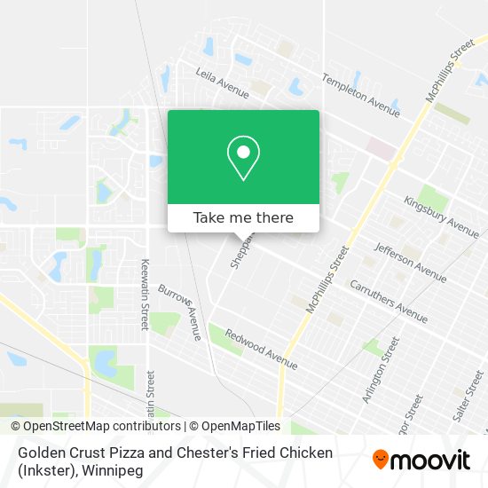 Golden Crust Pizza and Chester's Fried Chicken (Inkster) map