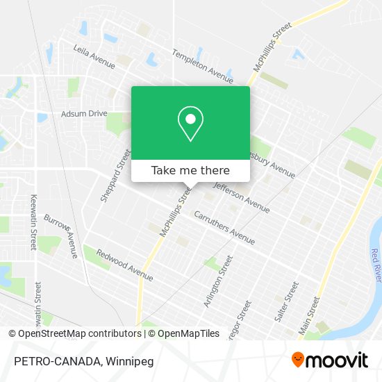 PETRO-CANADA map