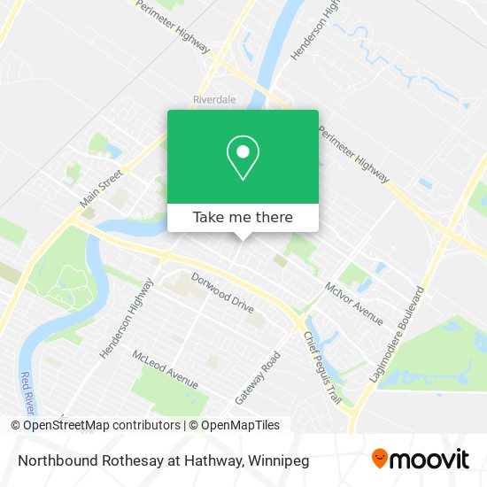 Northbound Rothesay at Hathway map