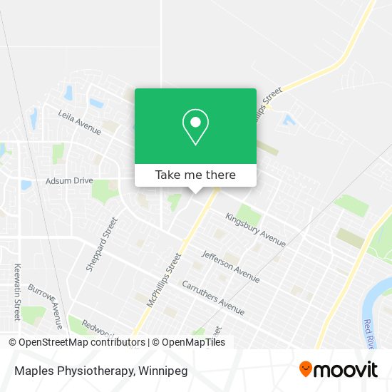 Maples Physiotherapy map