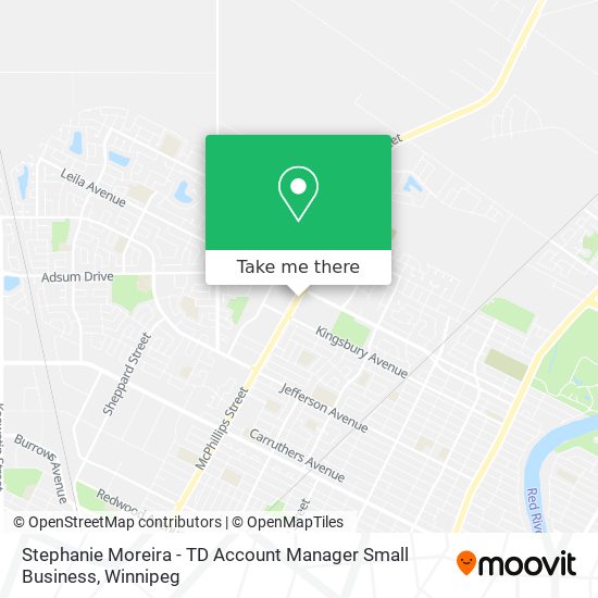 Stephanie Moreira - TD Account Manager Small Business map