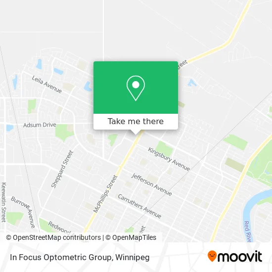 In Focus Optometric Group map