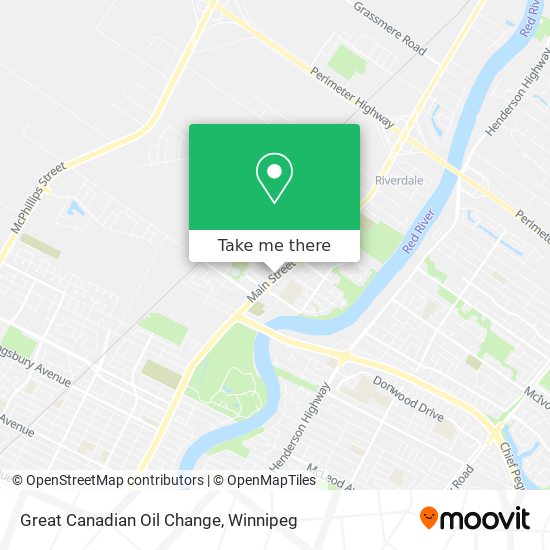 Great Canadian Oil Change map