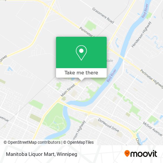 Manitoba Liquor Mart map