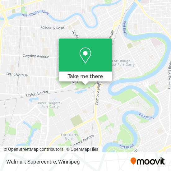 Walmart Supercentre map