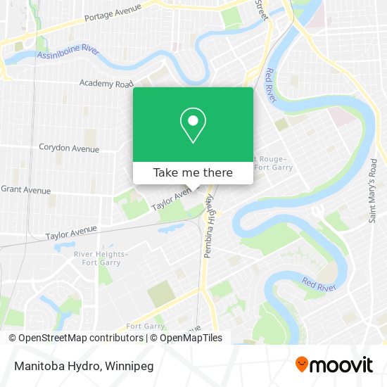 Manitoba Hydro map