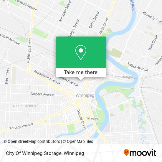 City Of Winnipeg Storage map