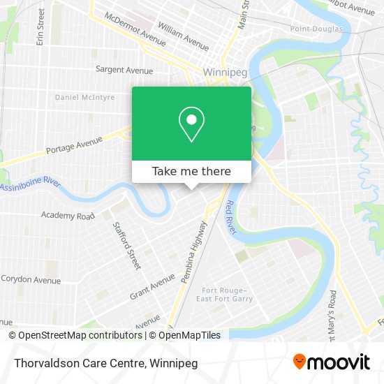 Thorvaldson Care Centre map