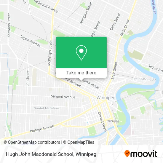 Hugh John Macdonald School map