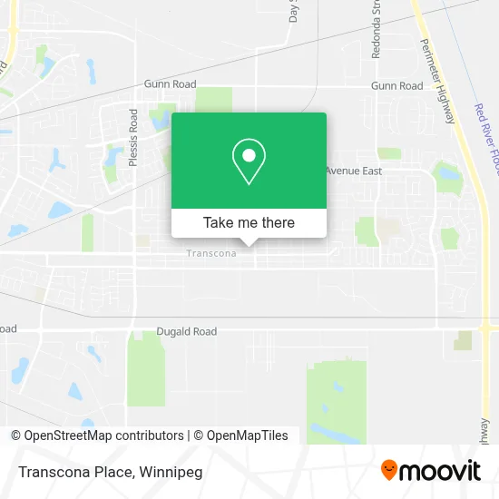 Transcona Place map