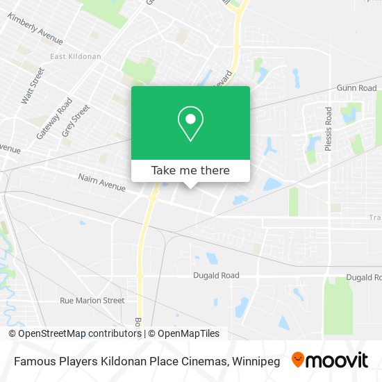 Famous Players Kildonan Place Cinemas plan