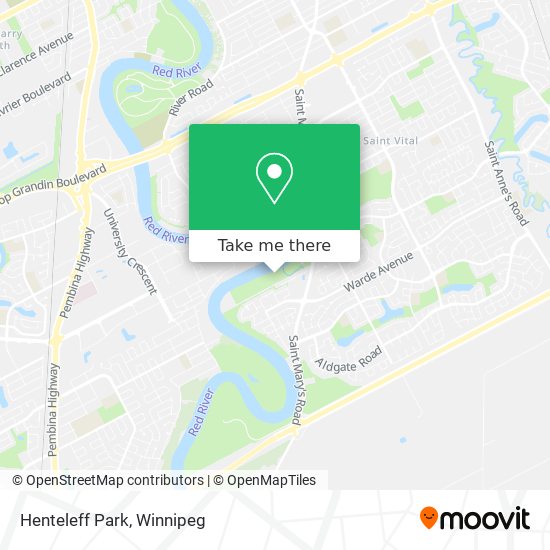 Henteleff Park map