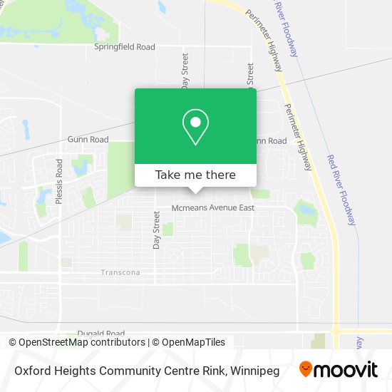 Oxford Heights Community Centre Rink map