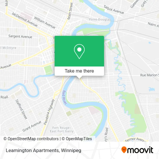 Leamington Apartments map