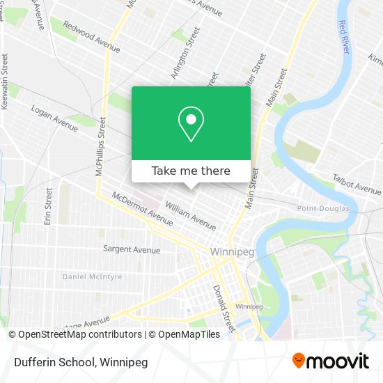 Dufferin School map