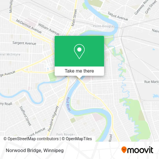 Norwood Bridge map