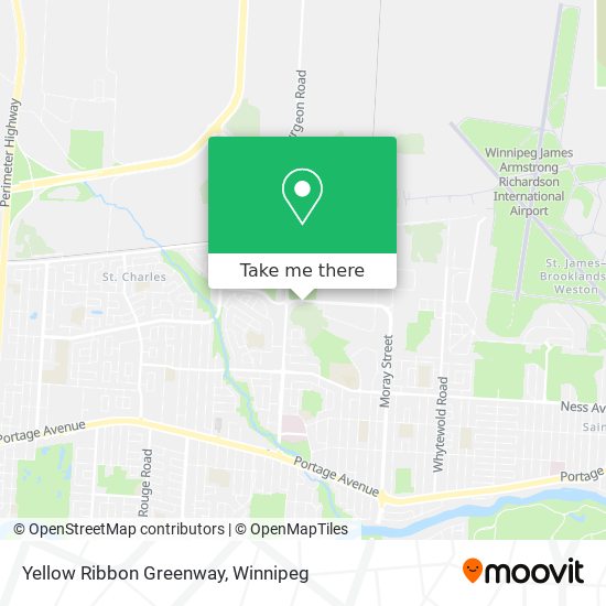 Yellow Ribbon Greenway map