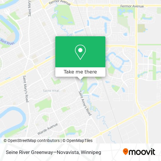 Seine River Greenway—Novavista map