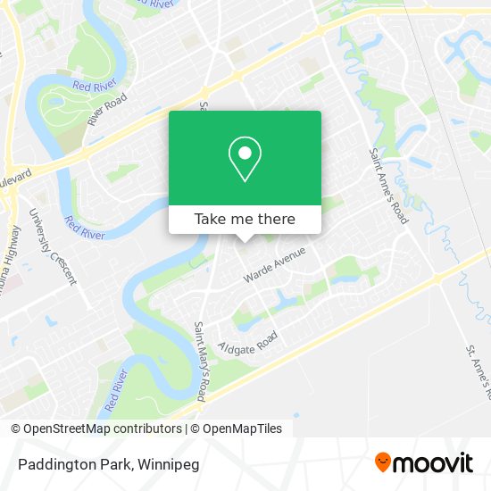 Paddington Park map