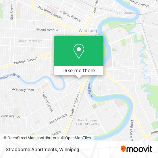 Stradborne Apartments map